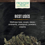 Side view of the 28 grams resealable stand up bag for easy kitchen storage.