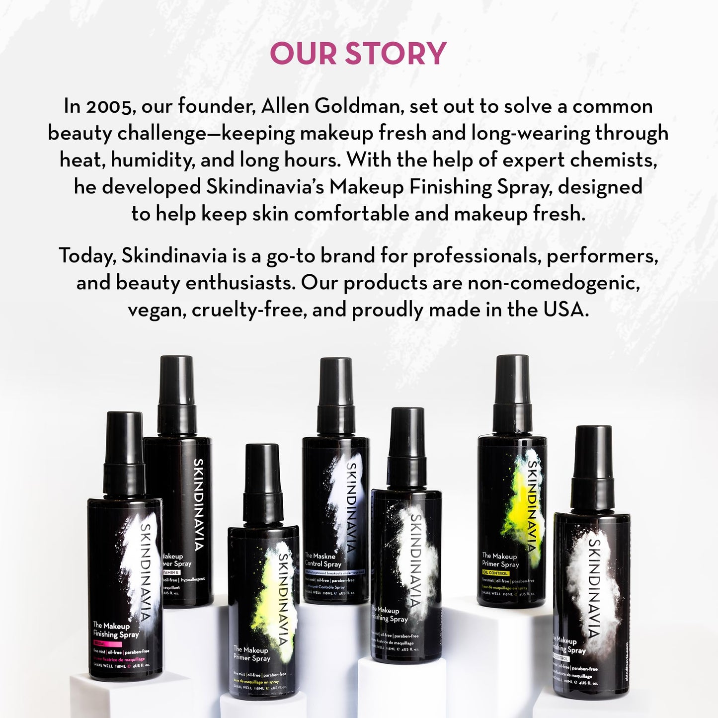 Skindinavia heat resistant wedding makeup setting spray