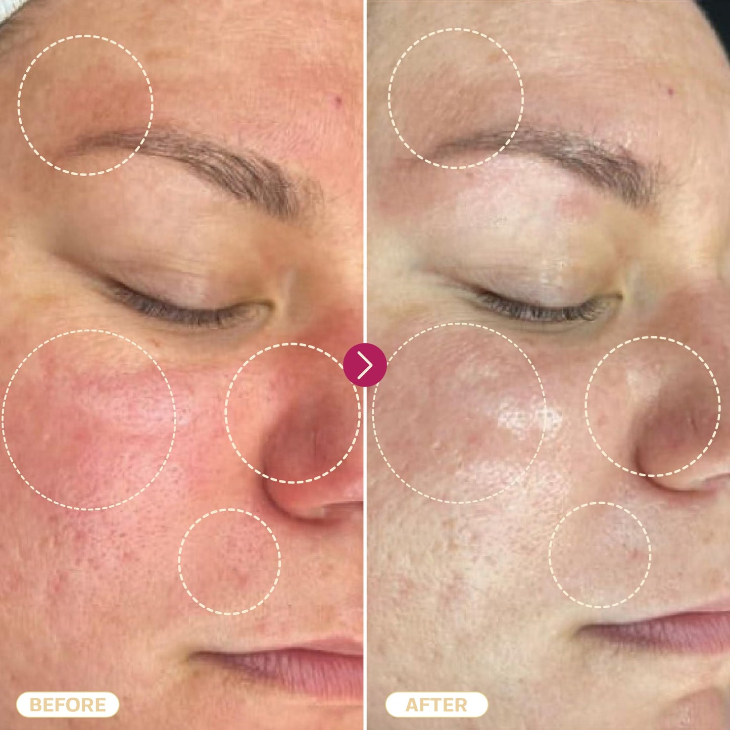 Close up of Base Laboratories daily skin repair solution label