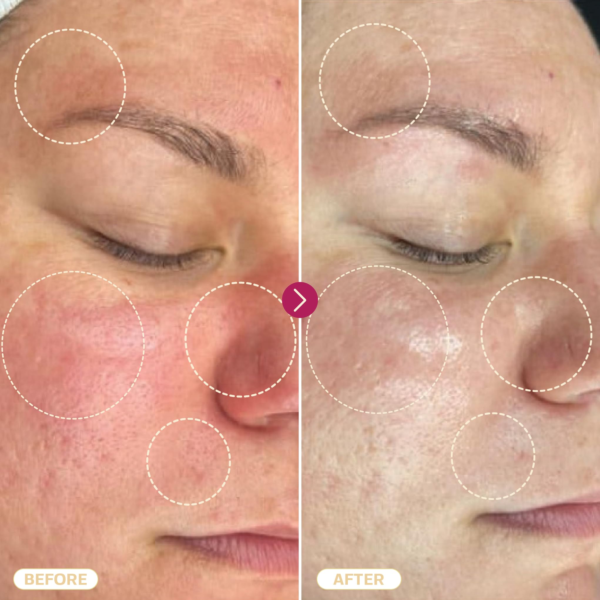 Close up of Base Laboratories daily skin repair solution label