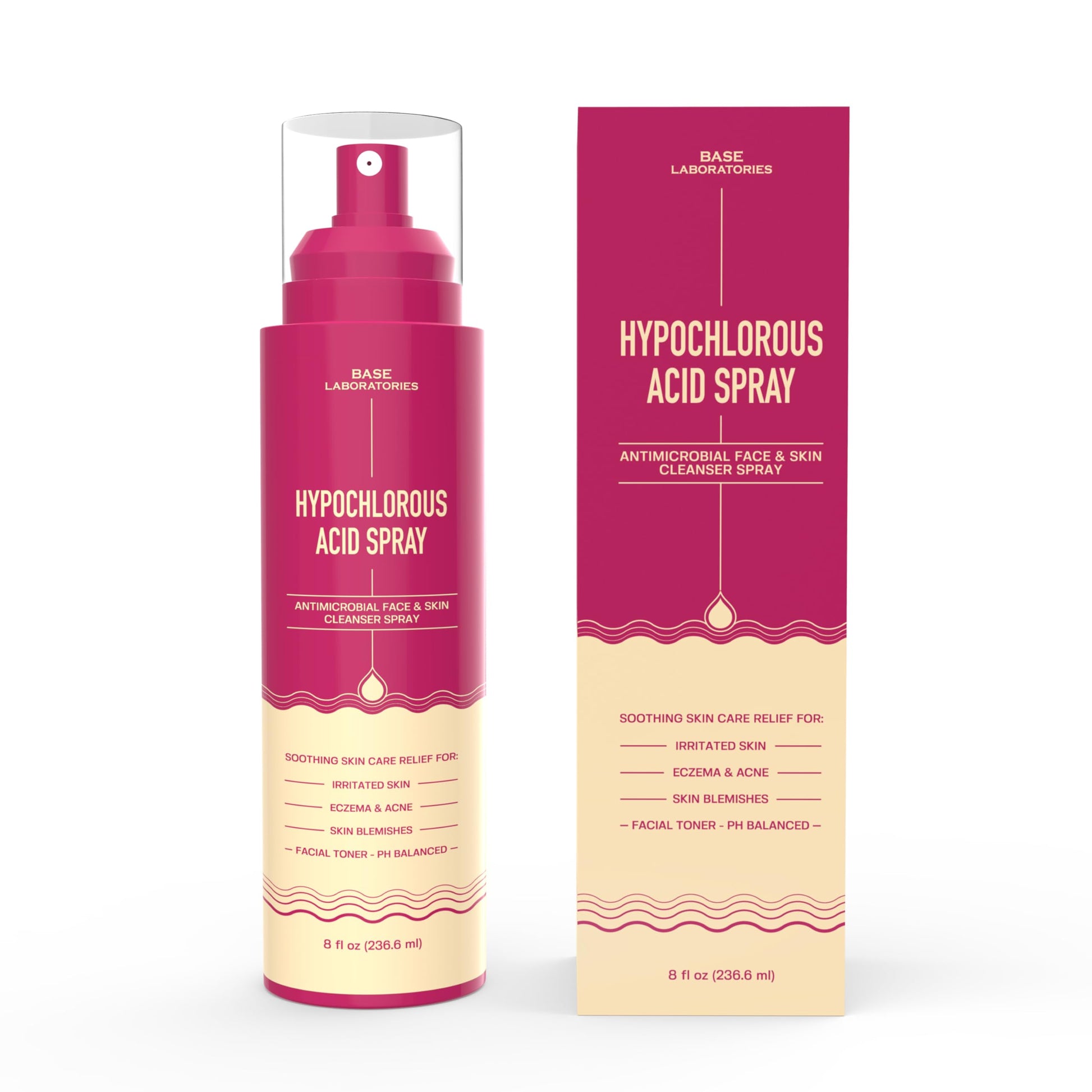 Base Laboratories Hypochlorous Acid spray for tattoo aftercare