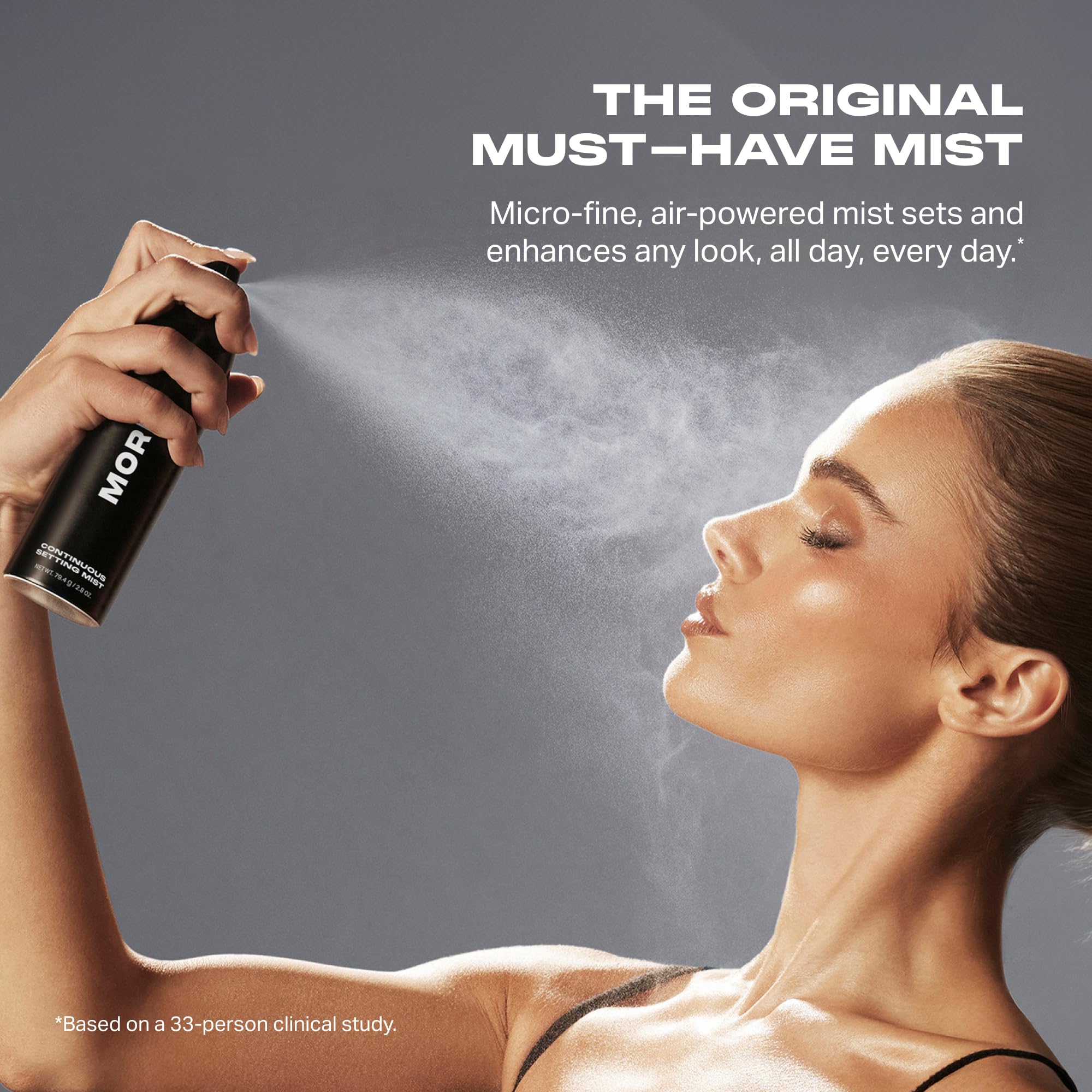 Close up of Morphe Continuous Setting Mist air-powered nozzle