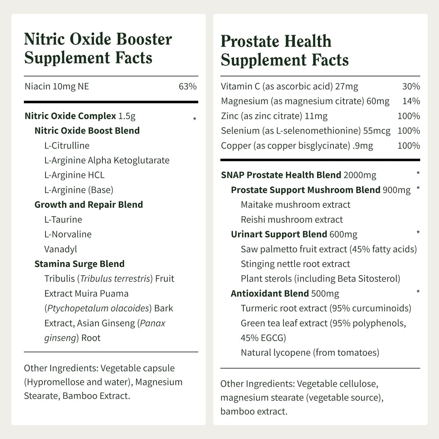 Snap Supplements bundle contents featuring dual bottle dietary supplement tracking instructions