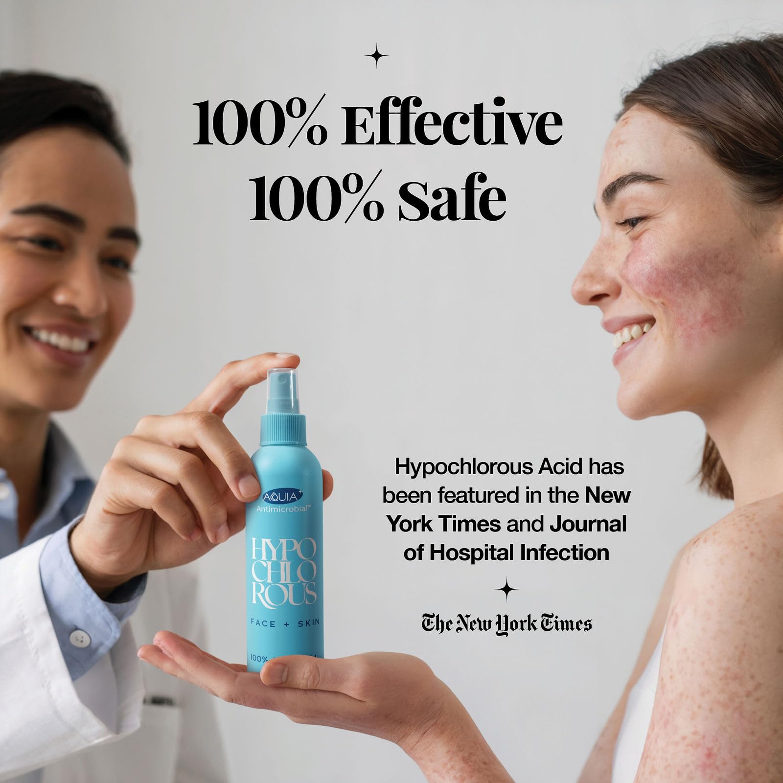 Aquia antimicrobial facial cleanser mist bottle