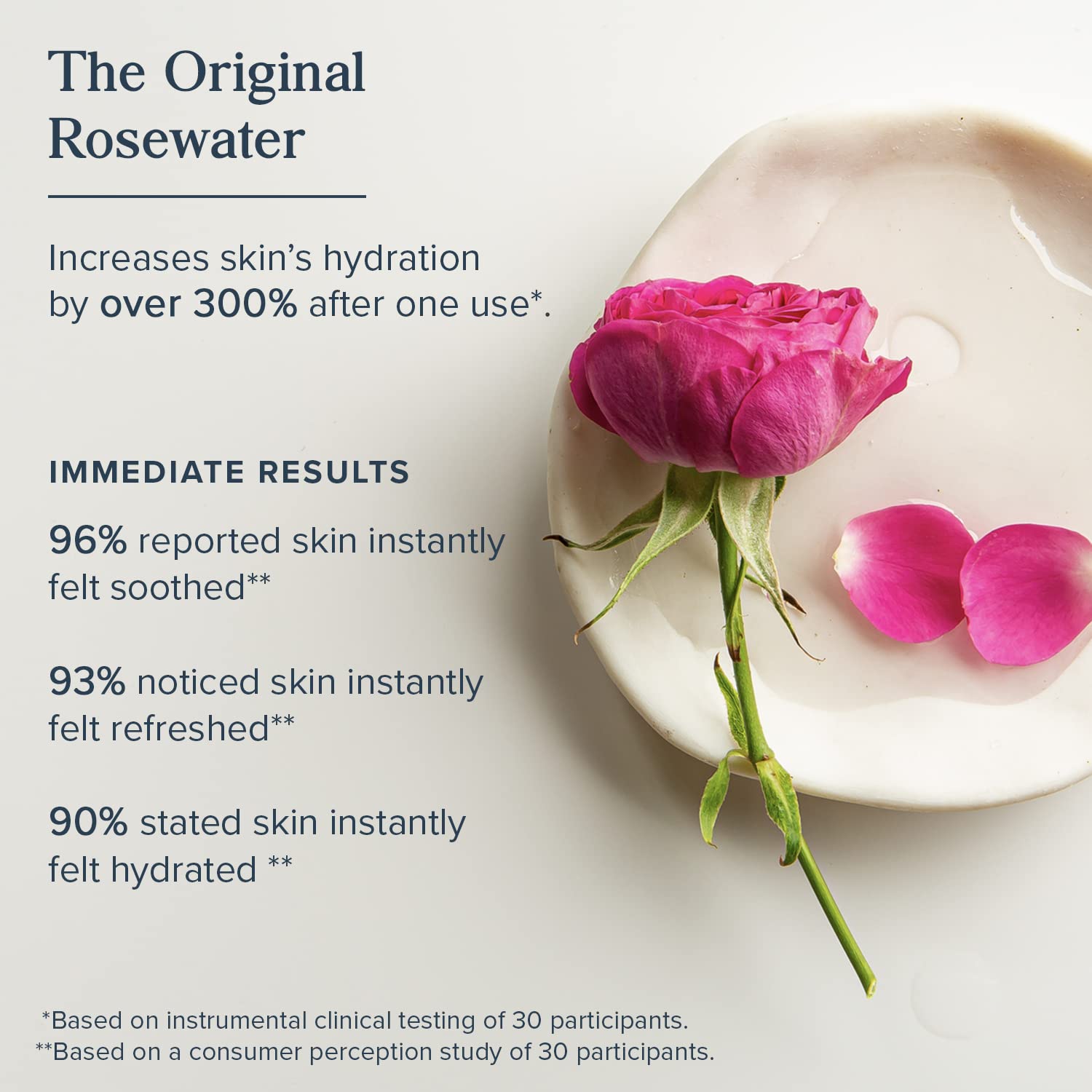 Heritage Store Rosewater spray being applied as a makeup setting mist