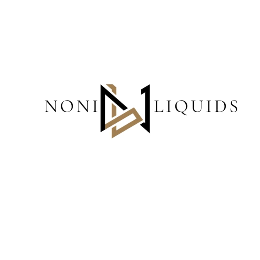 USA imported Noni Liquids premium wellness drink bottles showcasing zero added sugar certification