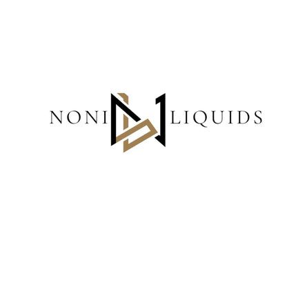 USA imported Noni Liquids premium wellness drink bottles showcasing zero added sugar certification