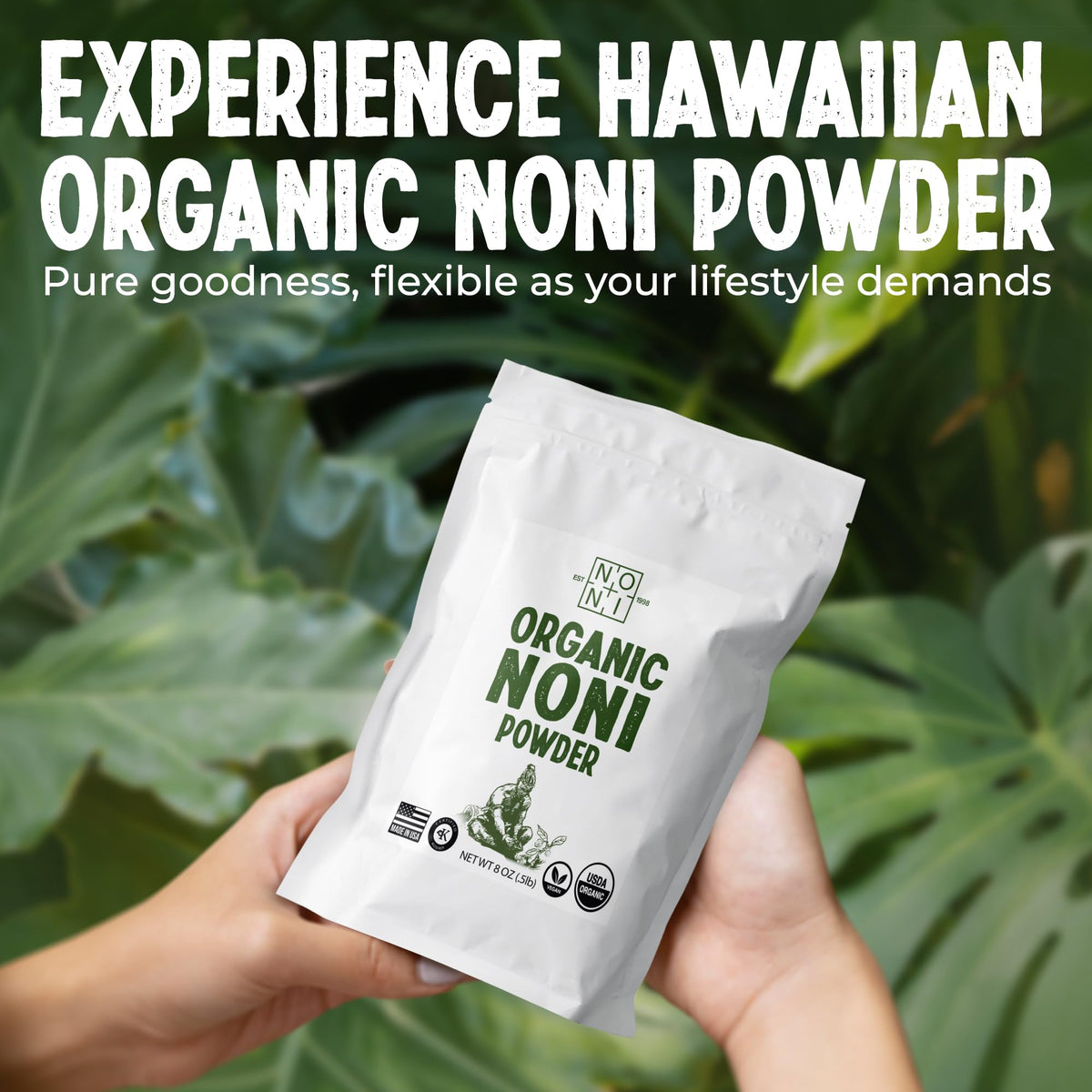 Four pack bundle of farm direct Hawaiian superfood noni supplement.