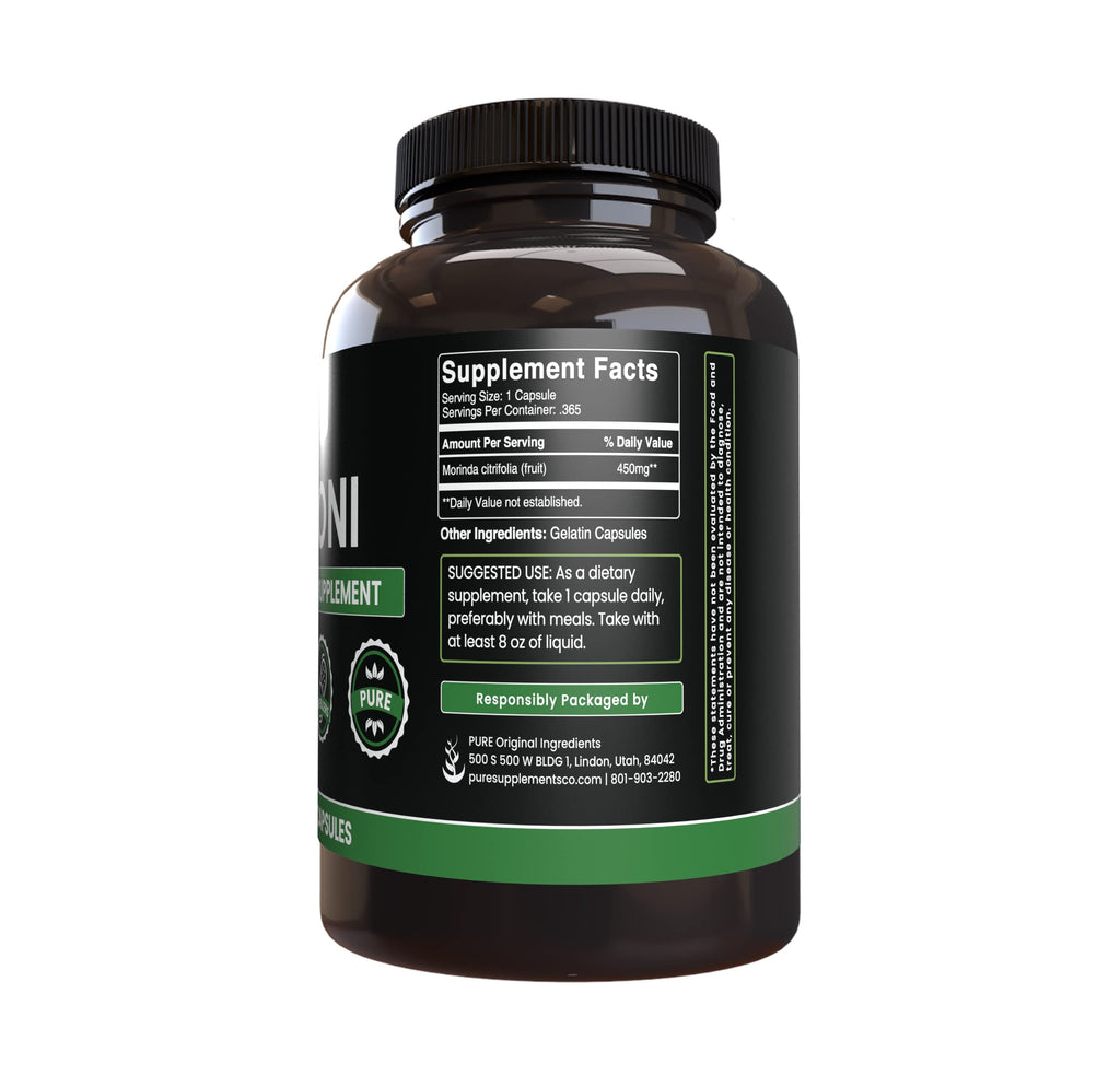 Imported USA noni fruit extract capsules for immunity and antioxidant protection
