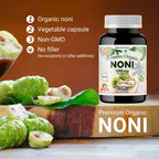 Close up of the protective seal and safety packaging on Dr.K&C HNHusa premium organic noni capsules