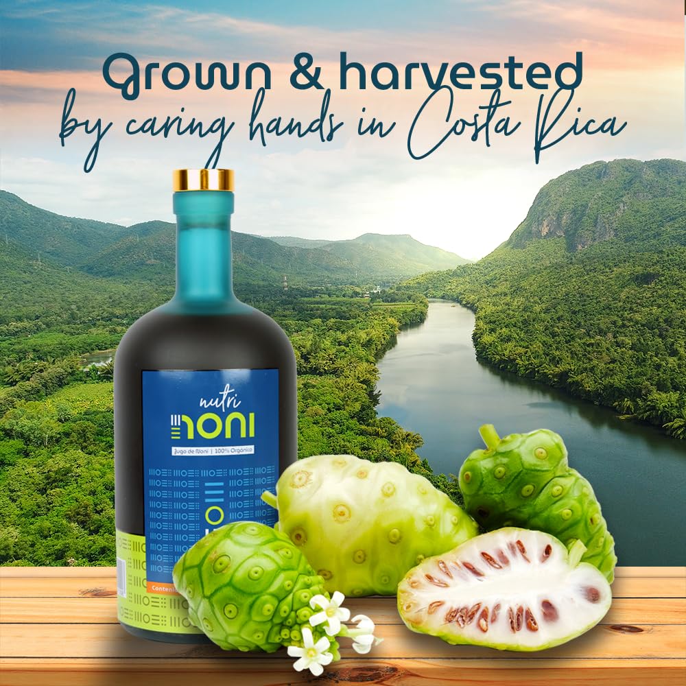 Pure antioxidant rich noni juice for cellular health maintenance.