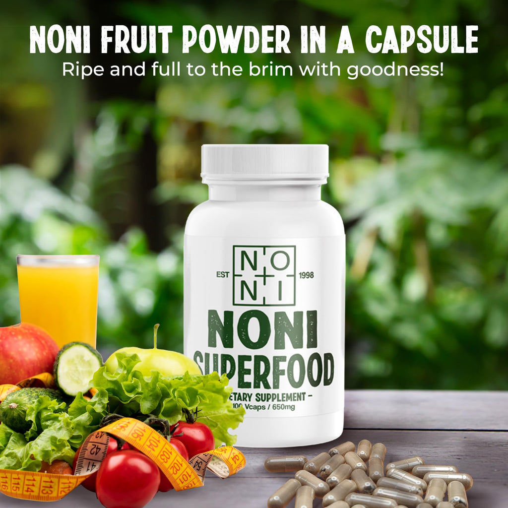 Healing Noni pure Morinda citrifolia powder capsules for natural energy booster