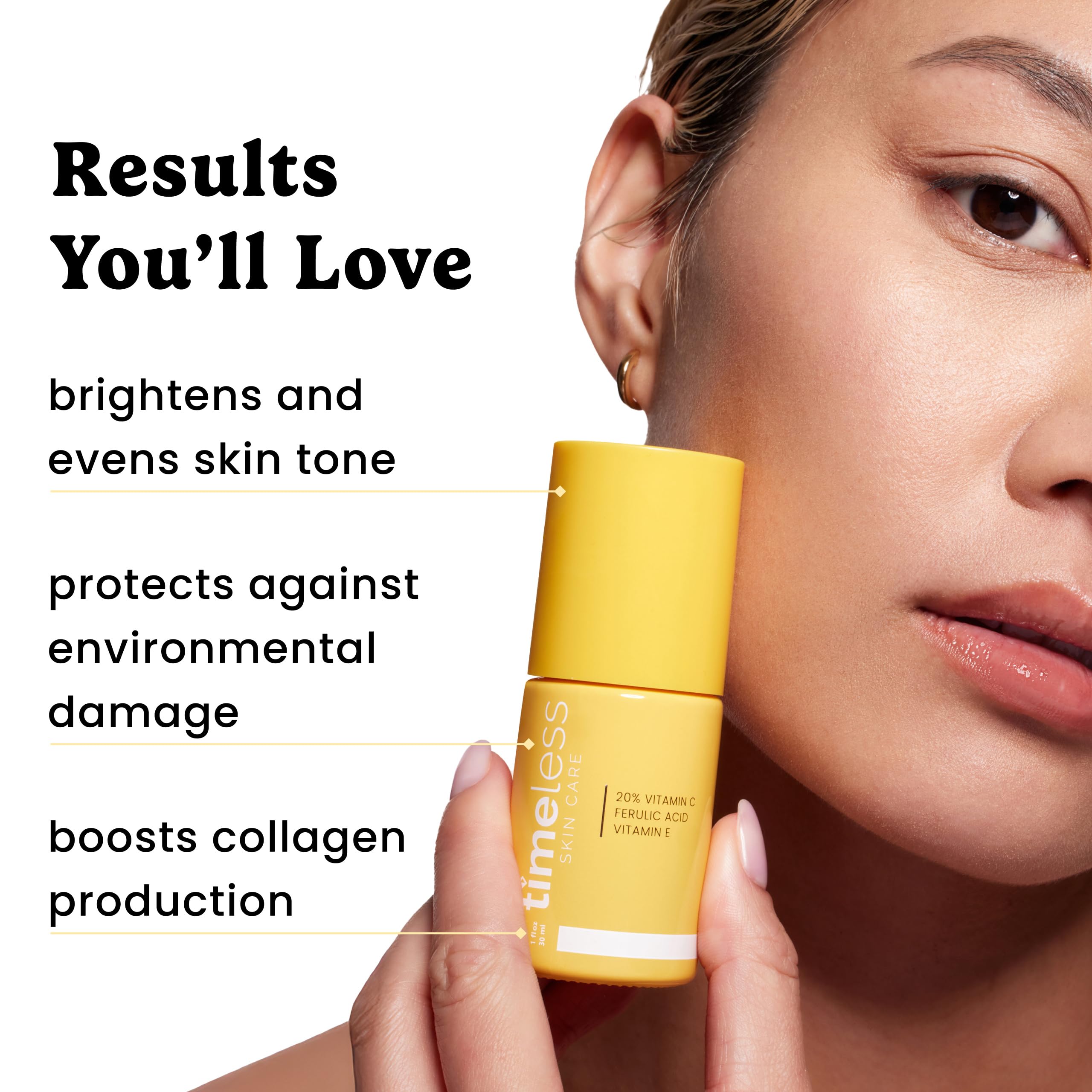 Timeless Skin Care fragrance free Vitamin C serum fluid texture close up