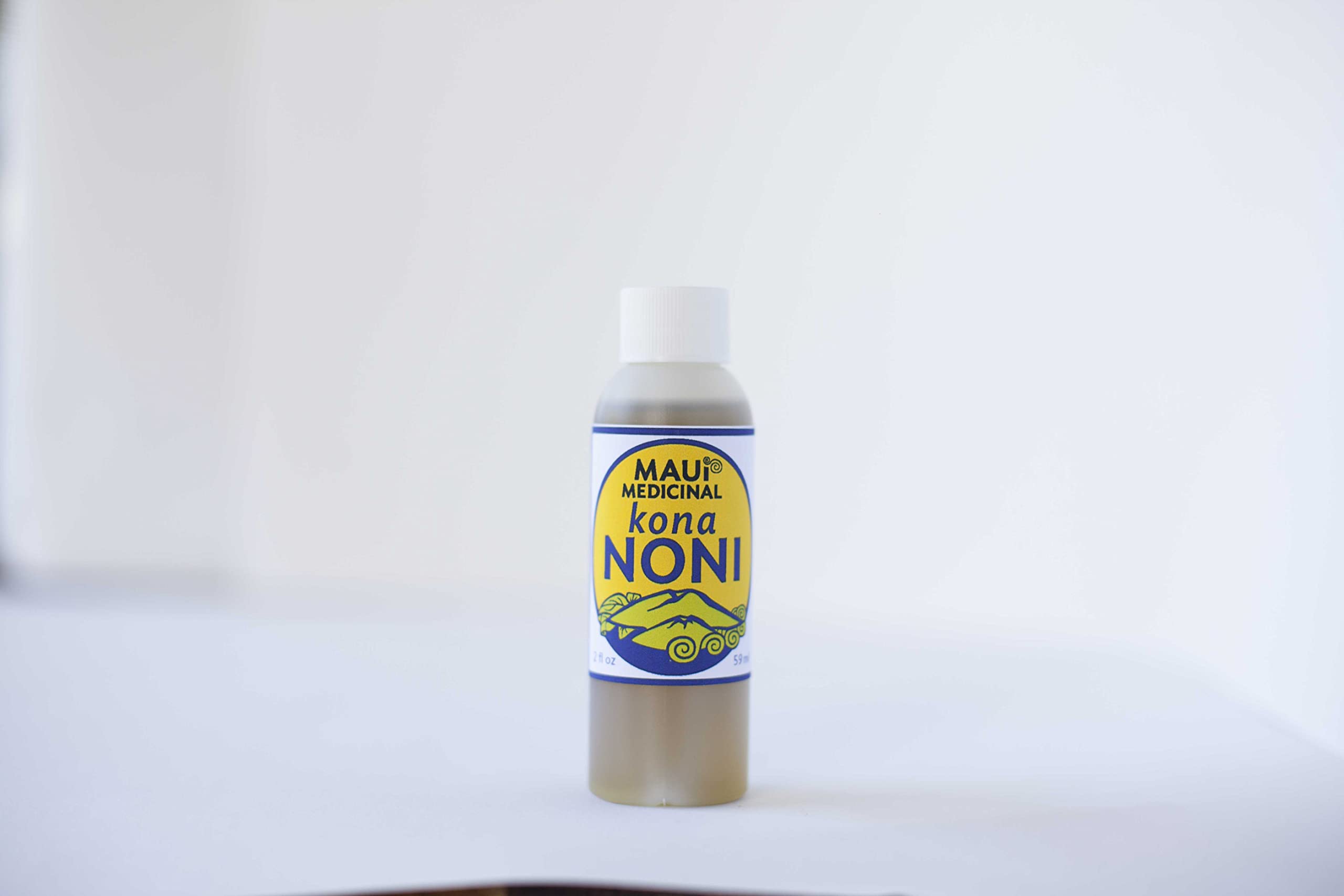 Two ounce bottle of certified organic Hawaiian noni leaf body oil