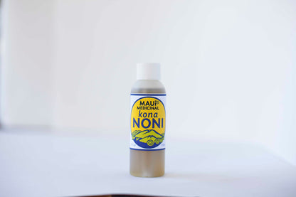 Two ounce bottle of certified organic Hawaiian noni leaf body oil