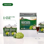 ALL BIO Java Noni daily packet close up showing zero sugar label