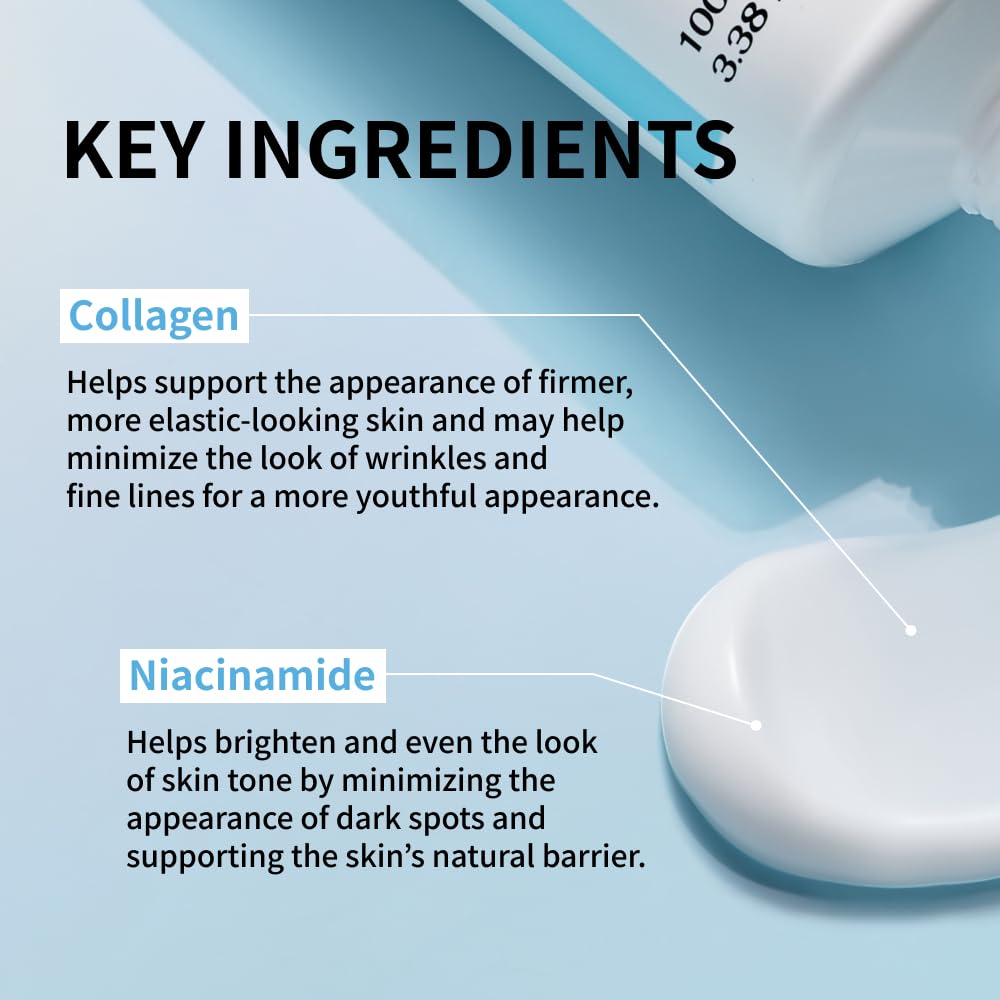 Nida facial moisturizer showing Centella Asiatica and collagen benefits