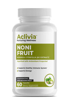 Authentic USA imported Aclivia Noni Fruit dietary supplement veggie capsules.