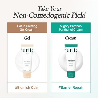 Purito silicone free lightweight gel moisturizer application on cheek