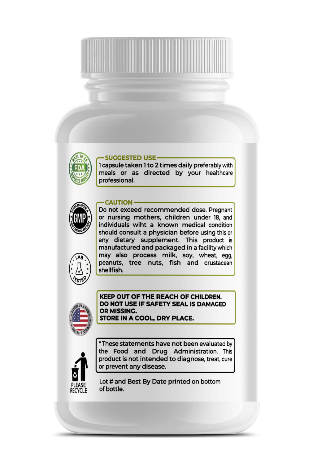 Back label of Aclivia Hawaiian Noni Fruit supplement showing clean ingredients.