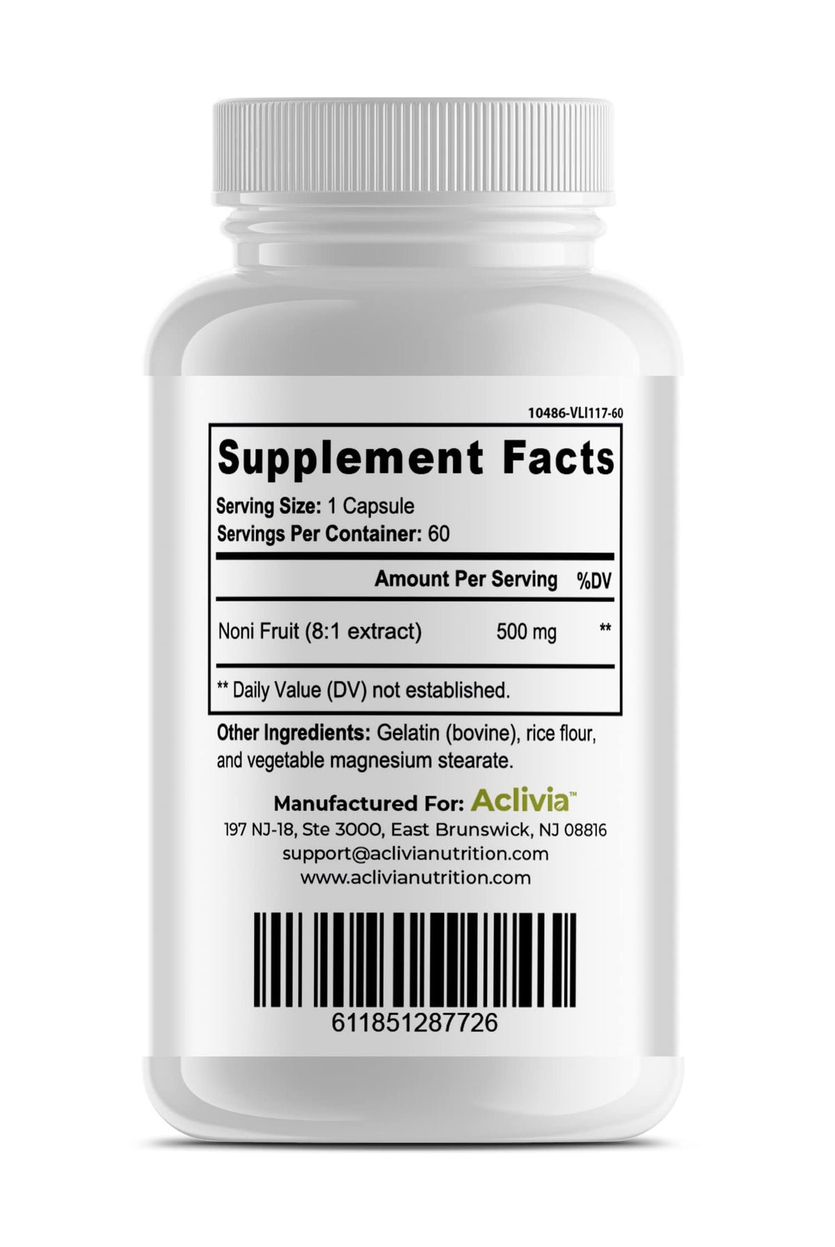 Potent four thousand milligram equivalent noni fruit extract wellness pills.