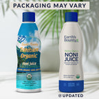 Earth's Bounty organic noni liquid dietary supplement certified USDA organic label view