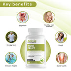 Antioxidant rich noni fruit capsules by Aclivia for joint health.