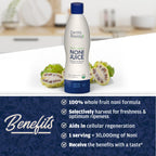 Authentic imported Earth's Bounty 100 percent pure noni juice bottle for joint wellness