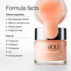 Clinique Moisture Surge 100H Hydrator jar opened showing inner formulation