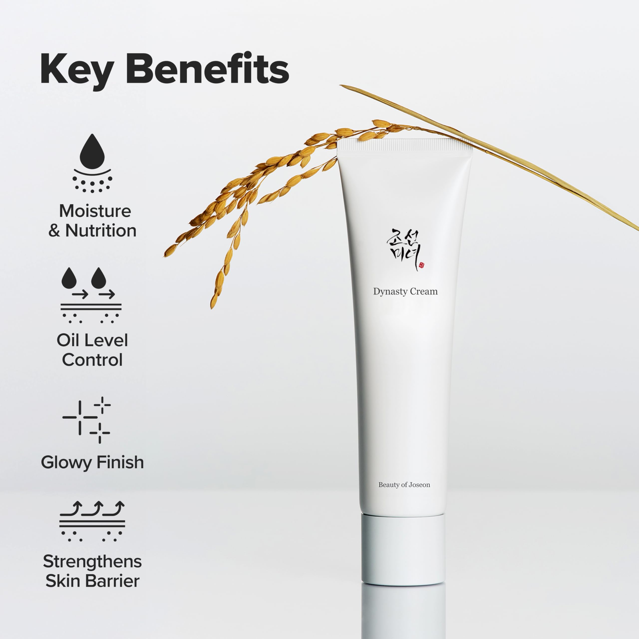 Beauty of Joseon Dynasty Cream close up of the fifty milliliters moisturizer bottle