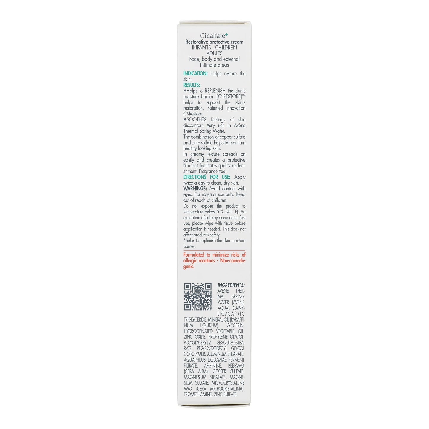 Eau Thermale Avene face moisturizer showing the one hundred milliliter size indicator