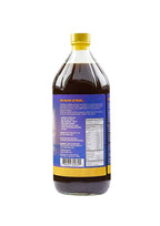Tahiti Trader organic noni fruit juice dietary supplement bottle showing nutrition facts and ingredients