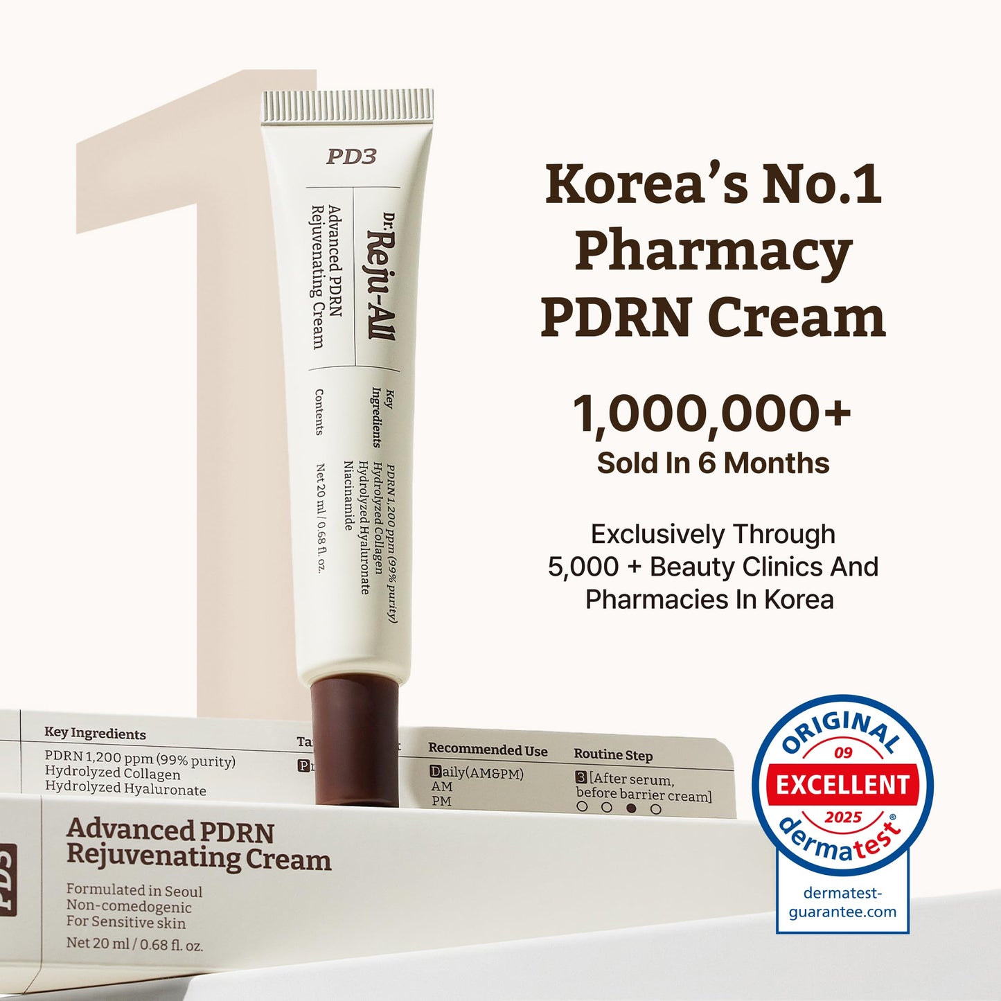 Side profile of Dr. Reju-All Korean anti-aging moisturizer