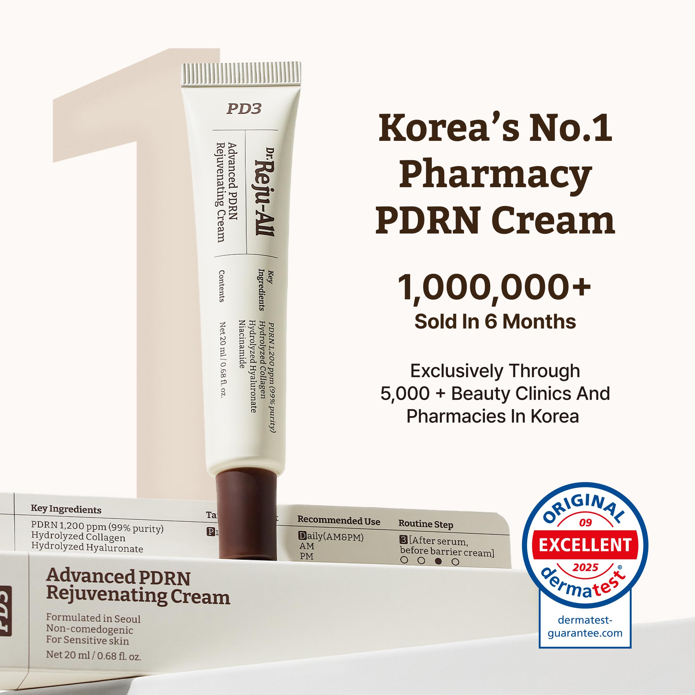 Side profile of Dr. Reju-All Korean anti-aging moisturizer
