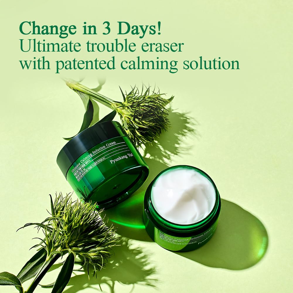 Pyunkang Yul Korean skincare calming cream packaging boxes showing authentic import details