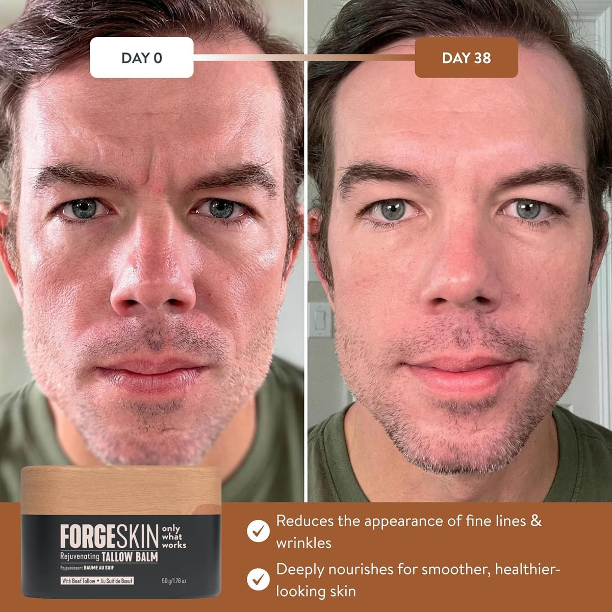 Forge Skin moisturizer packaging box and jar layout