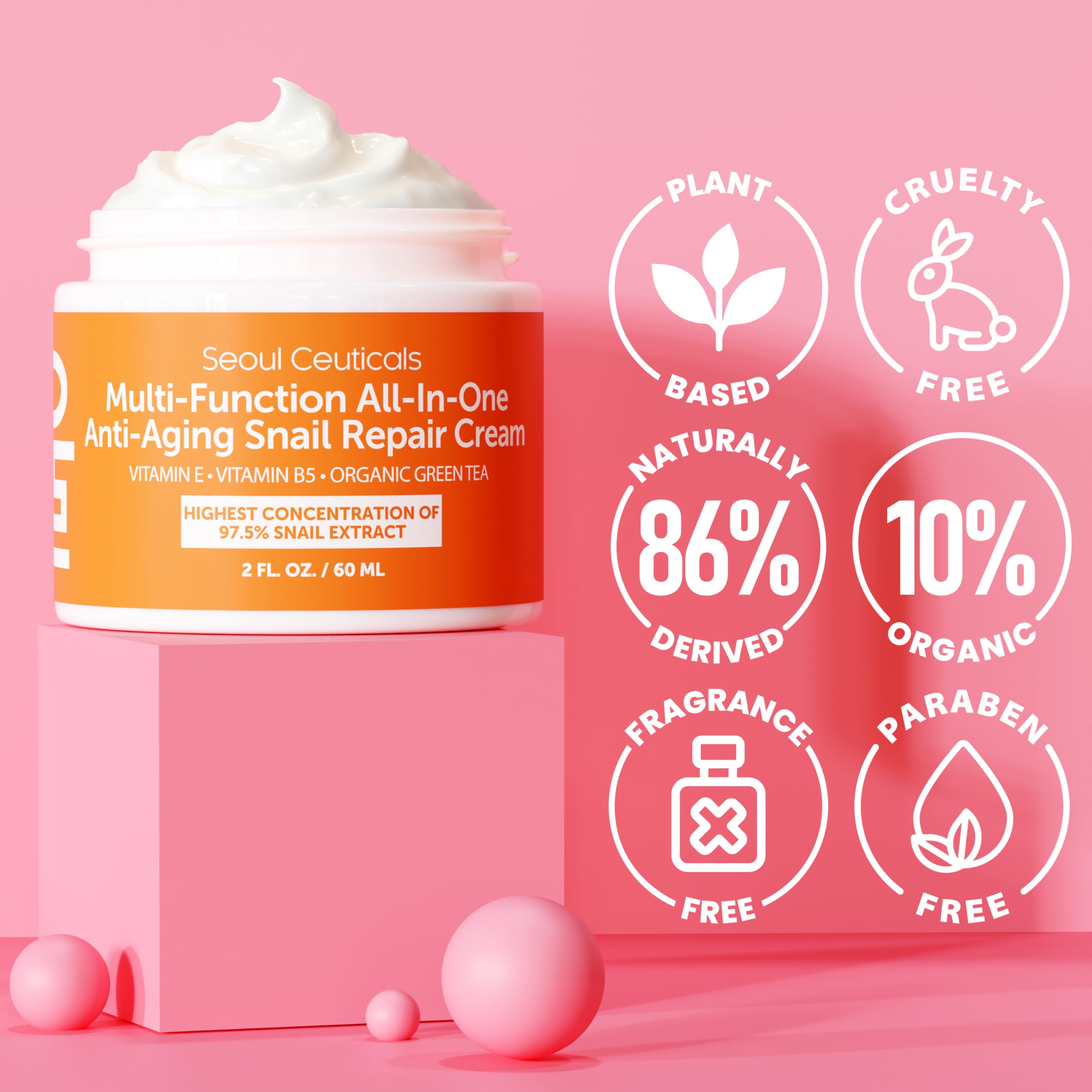 Lightweight daily repair night cream text texture shot displaying smooth consistency