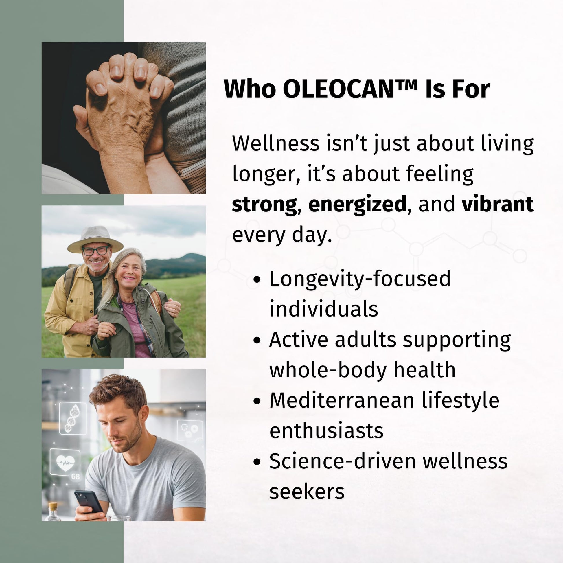 Close-up view of OZOVITA Oleocan joint and inflammation support dietary supplement bottle