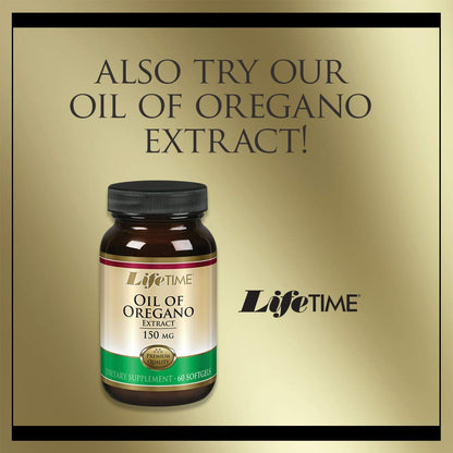 Authentic Lifetime brand oregano and olive leaf herbal extract packaging