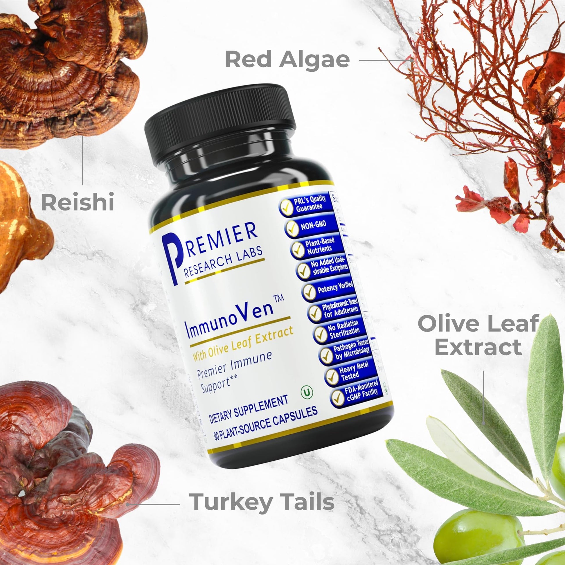 Premier Research Labs ImmunoVen vegetarian capsules for cardiovascular wellness and heart health