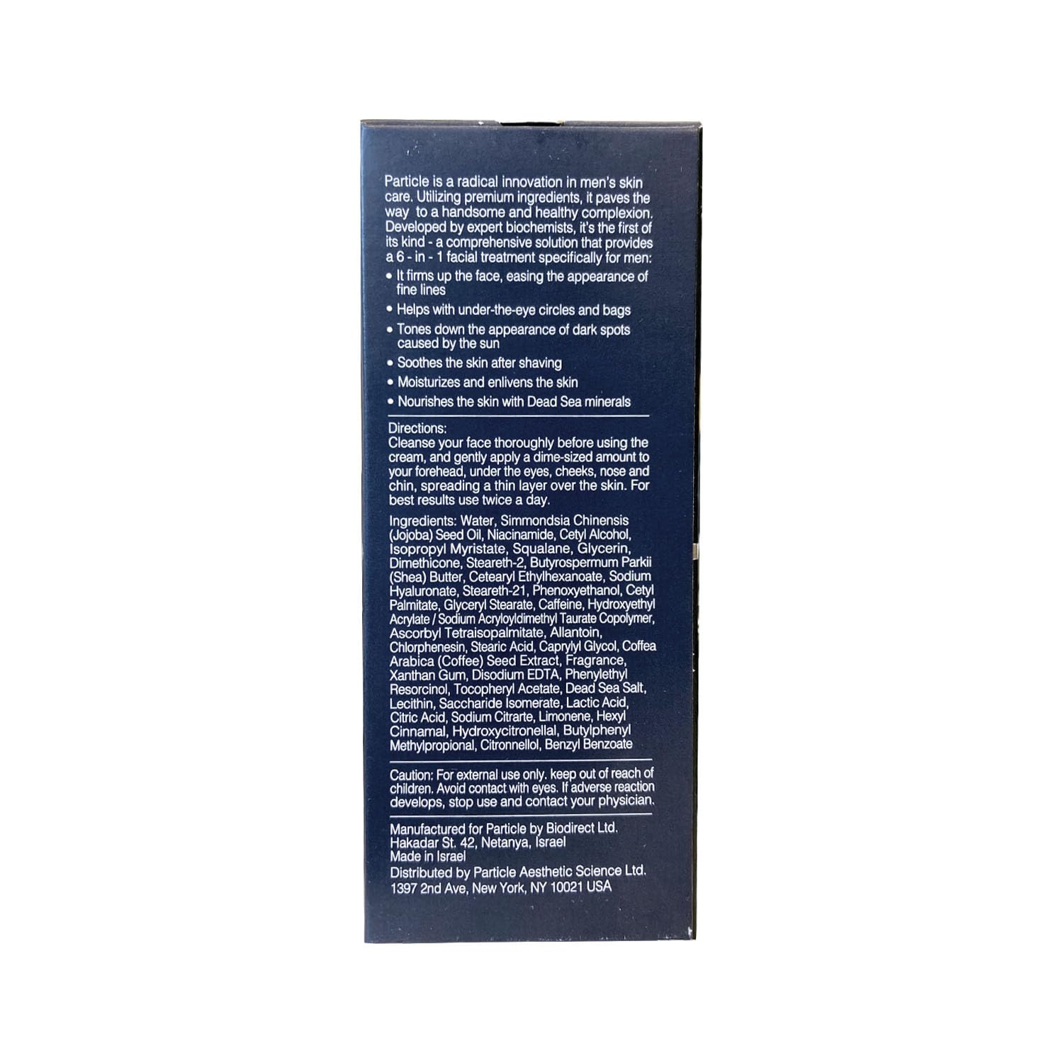 Particle USA imported premium grooming moisturizer bottle close up view