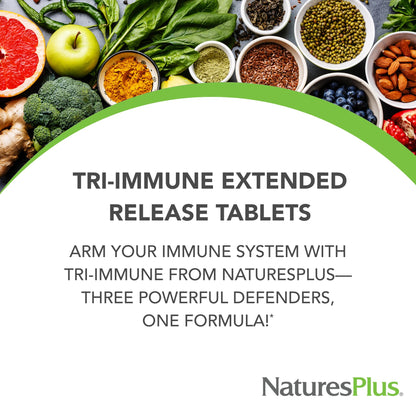 NaturesPlus Herbal Actives daily immune support vegetarian tablets container side labels