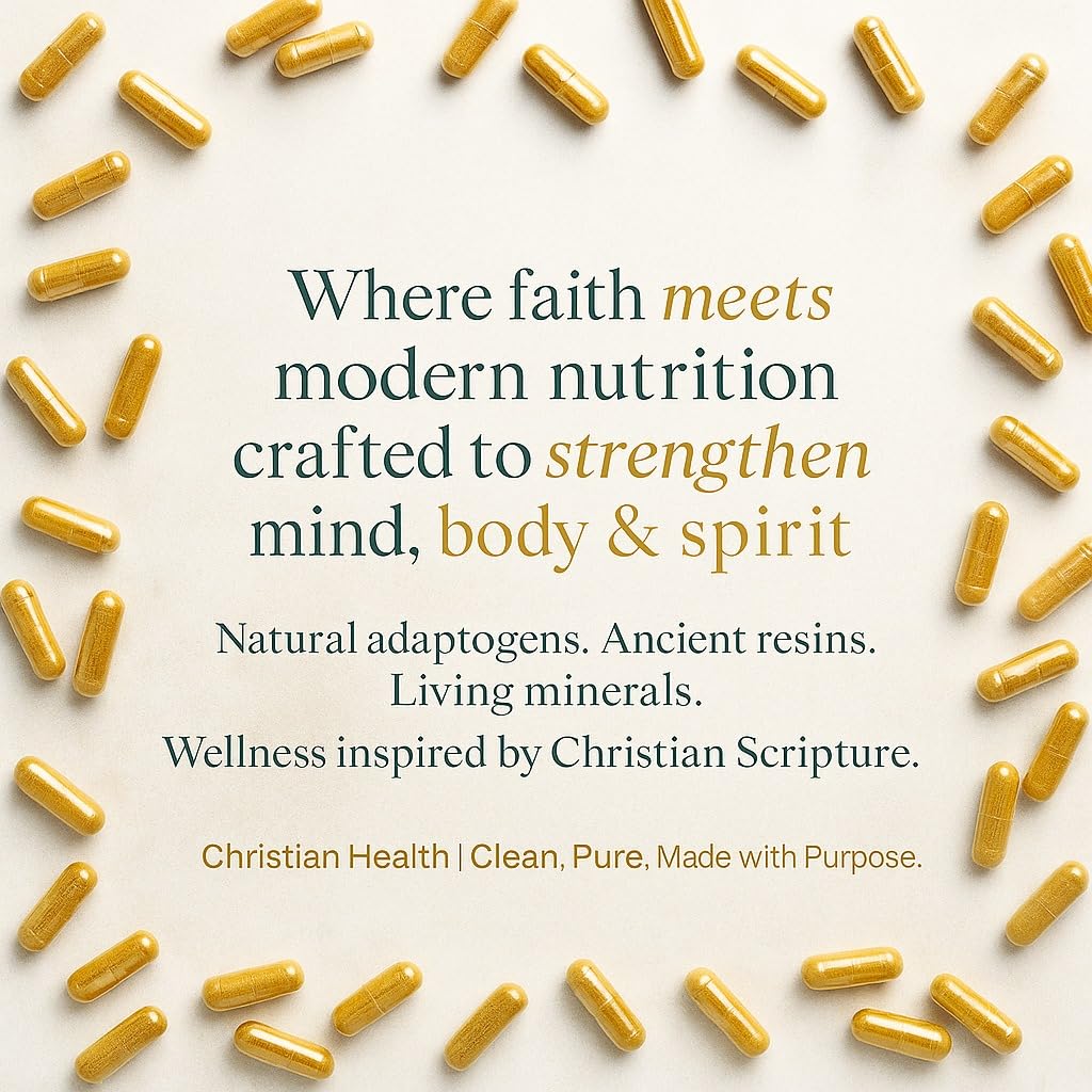 Bioregen faith-inspired herbal supplement bottle detailing the complete list of premium ingredients.