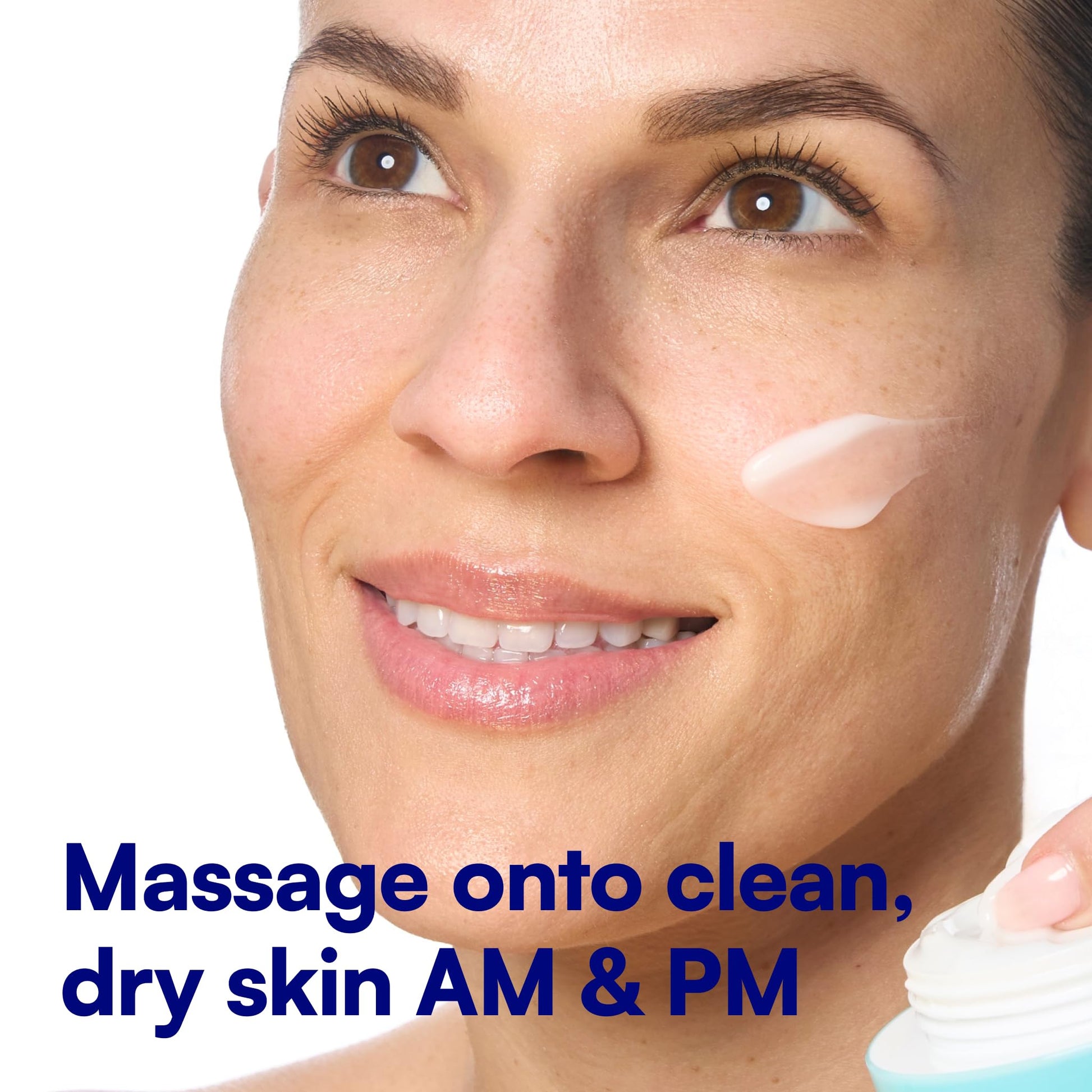 Bliss ultra hydrating daily facial moisturizer blue tub with clean formula ingredient list visible