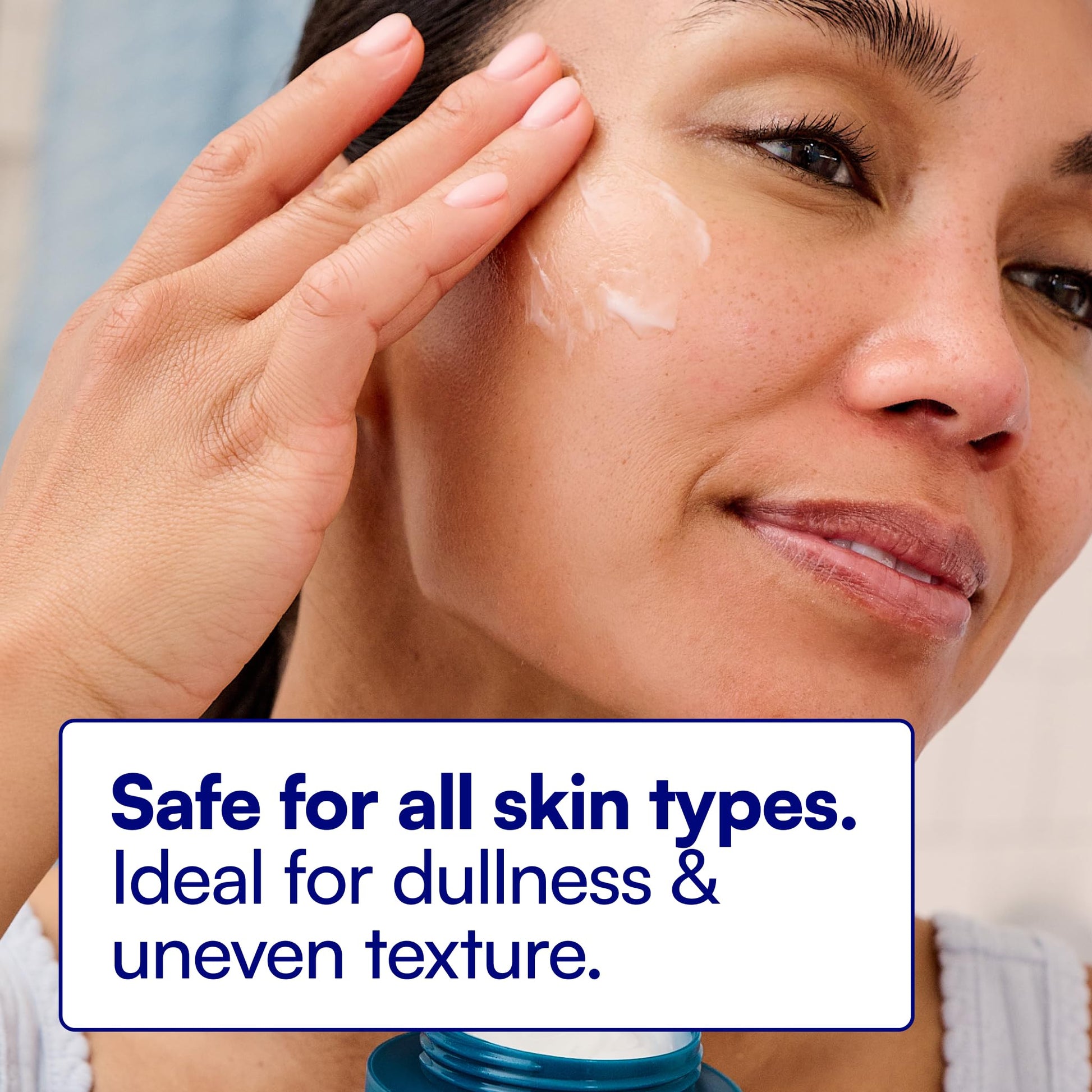 Bliss imported USA skincare brand authentic hyaluronic face moisturizer product line display