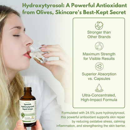 Provspro Hydroxytyrosol antioxidant liquid drops unboxed showing full two fluid ounce premium packaging