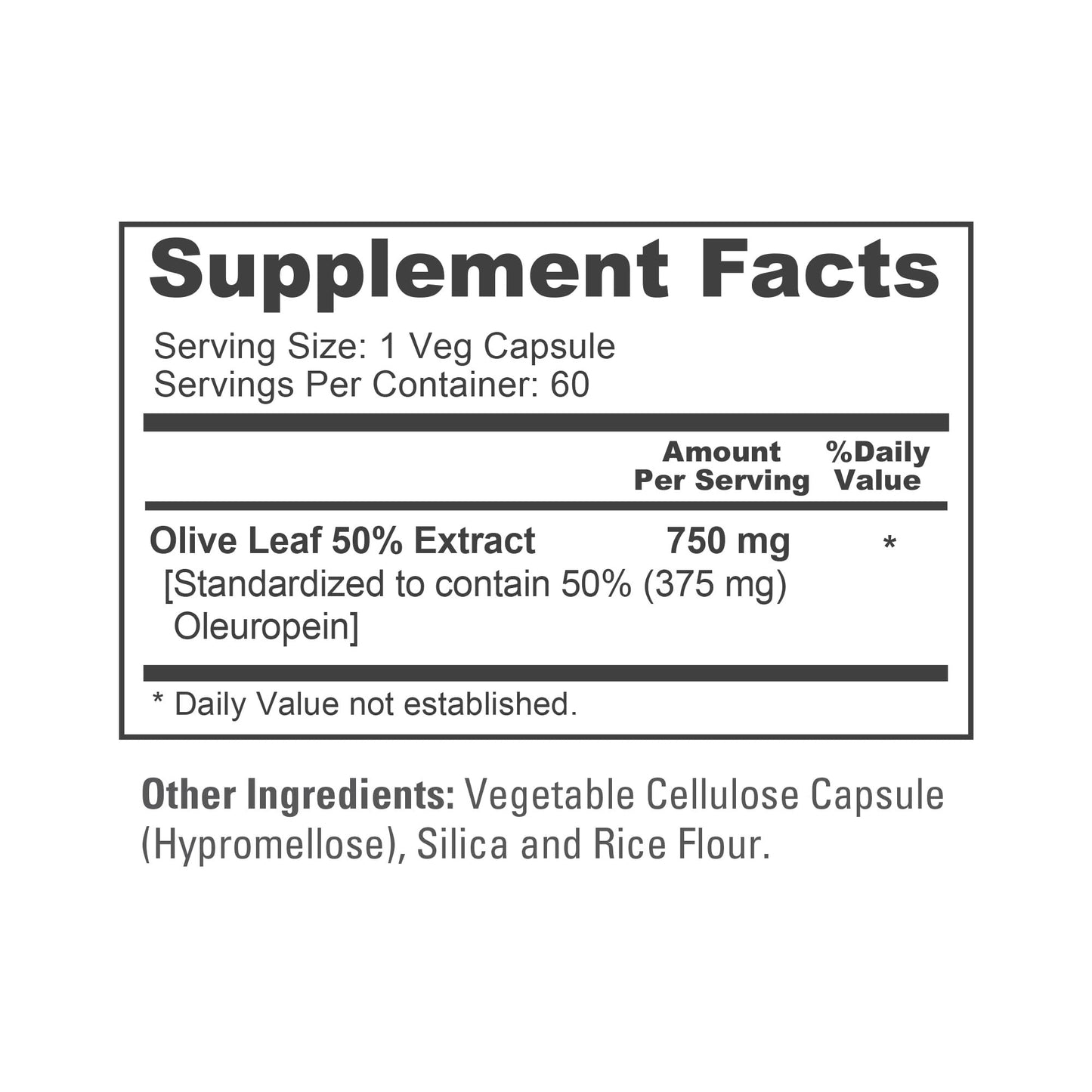 Side view of non GMO gluten free USA imported herbal supplement by NusaPure.
