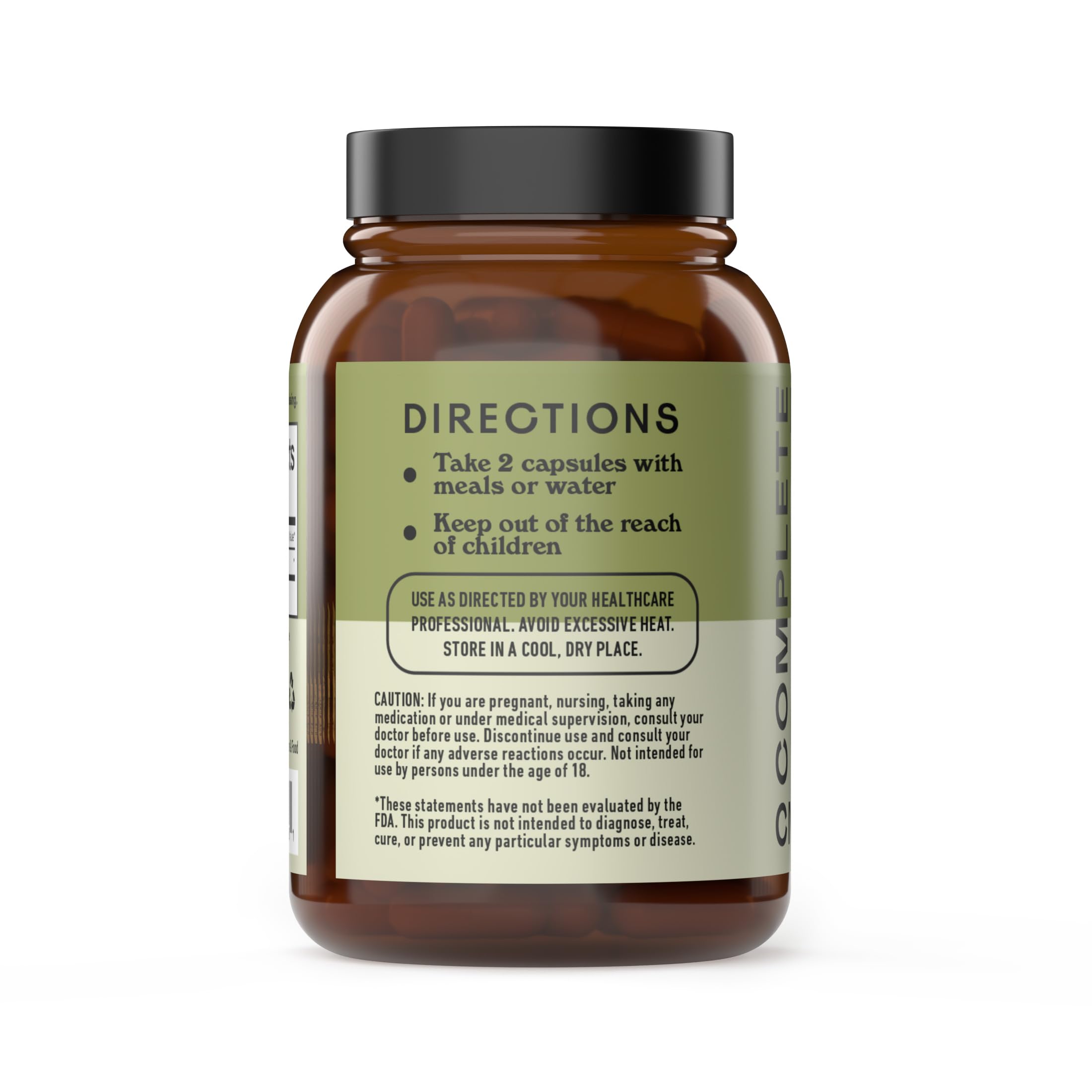 Complete Natural Products Organic Olive Leaf Extract one hundred vegan capsules packaging details