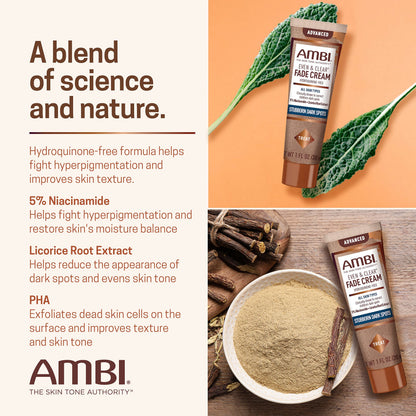 Ambi Even and Clear dark spot corrector with niacinamide and licorice root extract