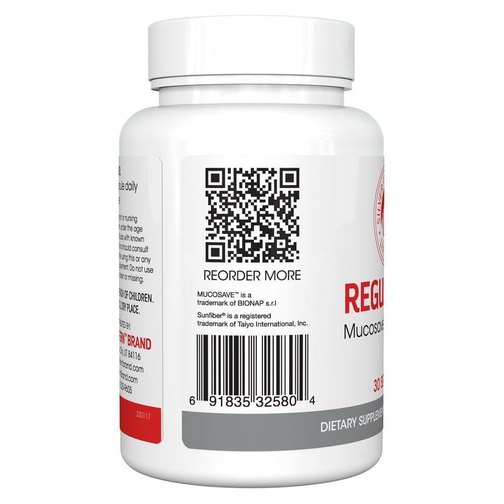 Authentic USA imported Silver Fern Regularity supplement bottle packaging for natural bowel movement tracking